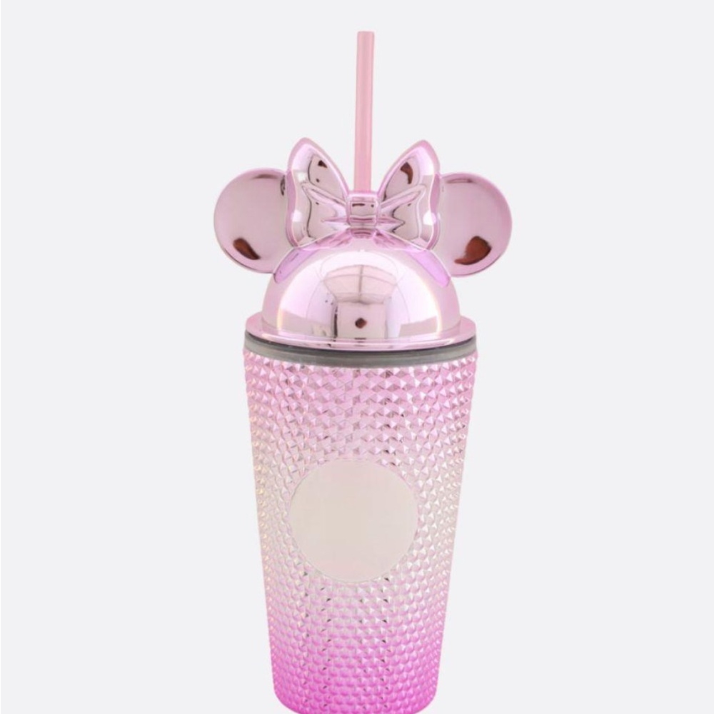 Pink Ombre Tumbler with Mouse Ears